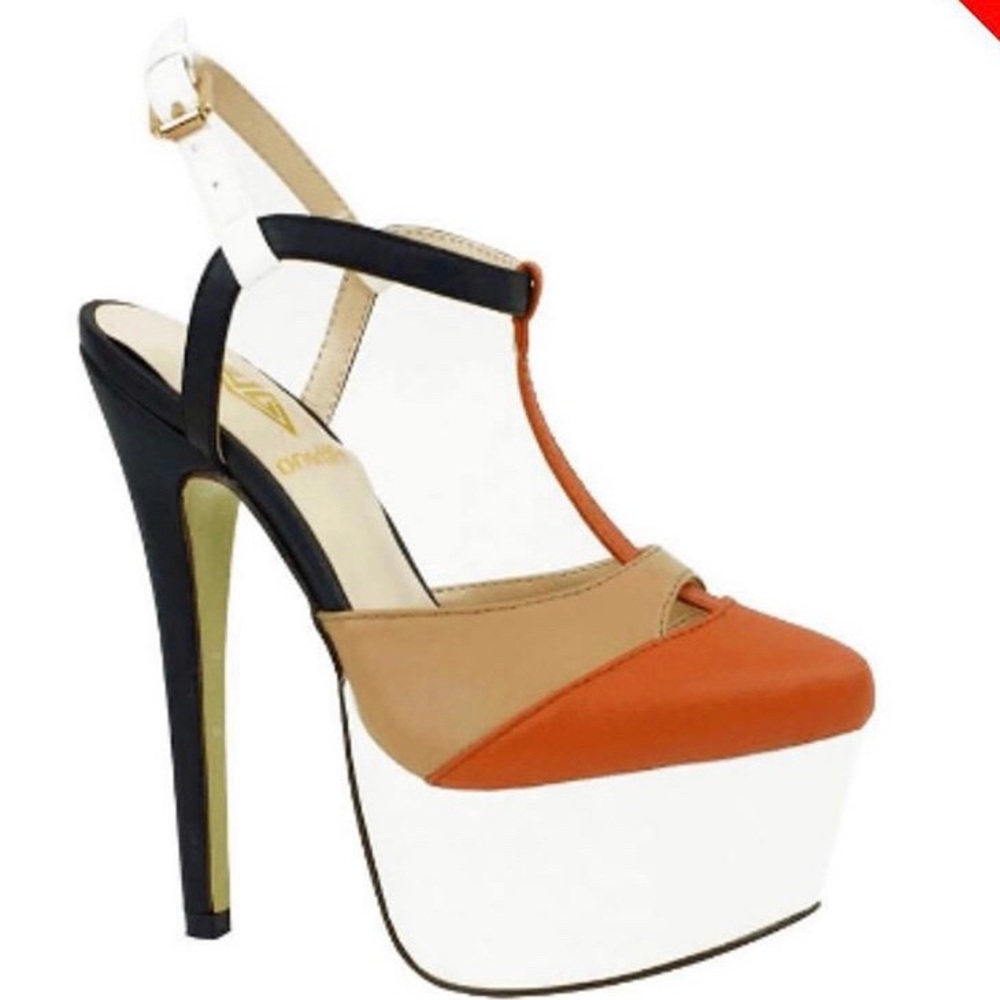 ATHENA Barbie T-Strap Slingback Platform Shoes